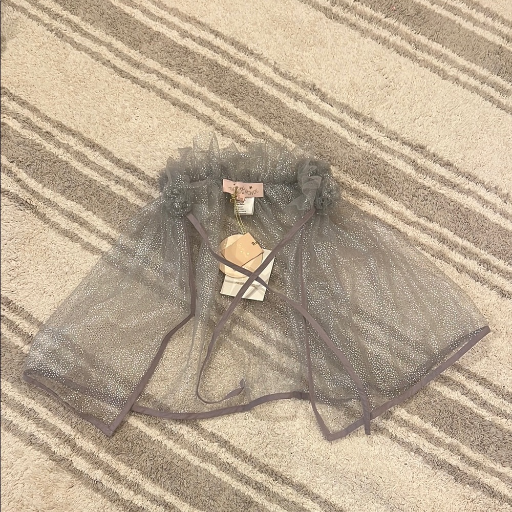 Tutu du Monde  Sheer Gray silvery cape